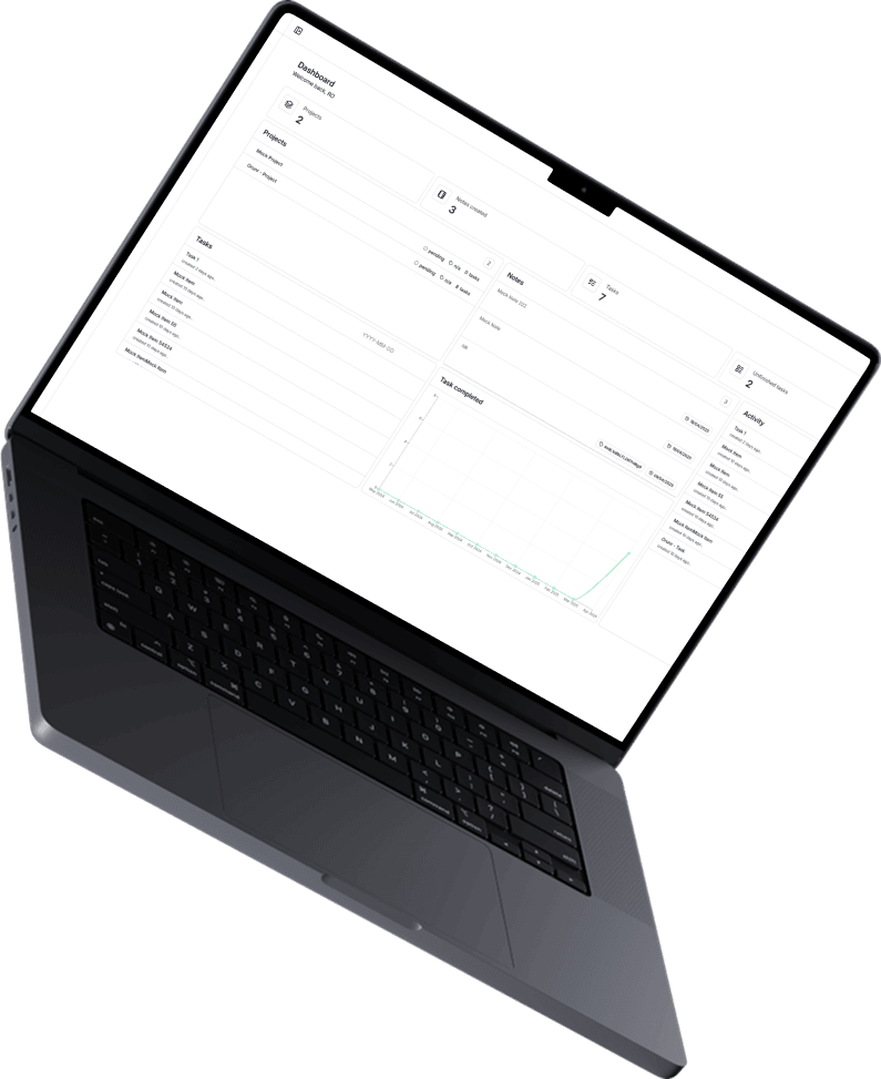 A screenshot of the Productivity App built with React and TypeScript