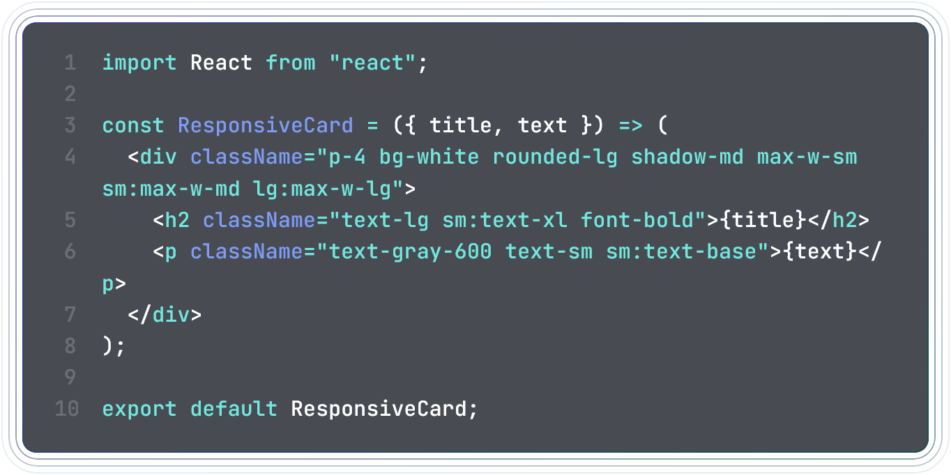 A screenshot of code