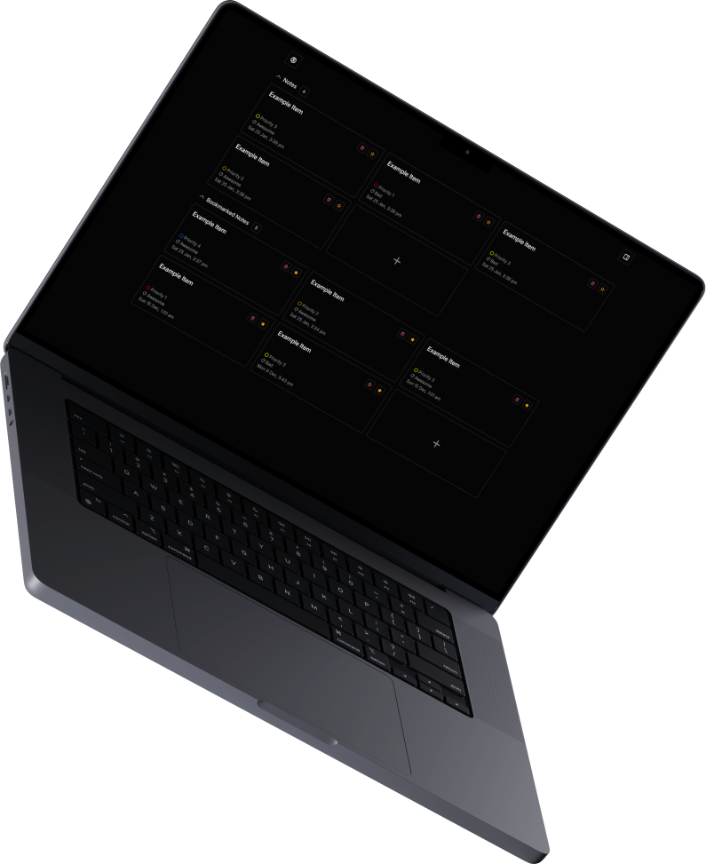 Productivity App Mockup